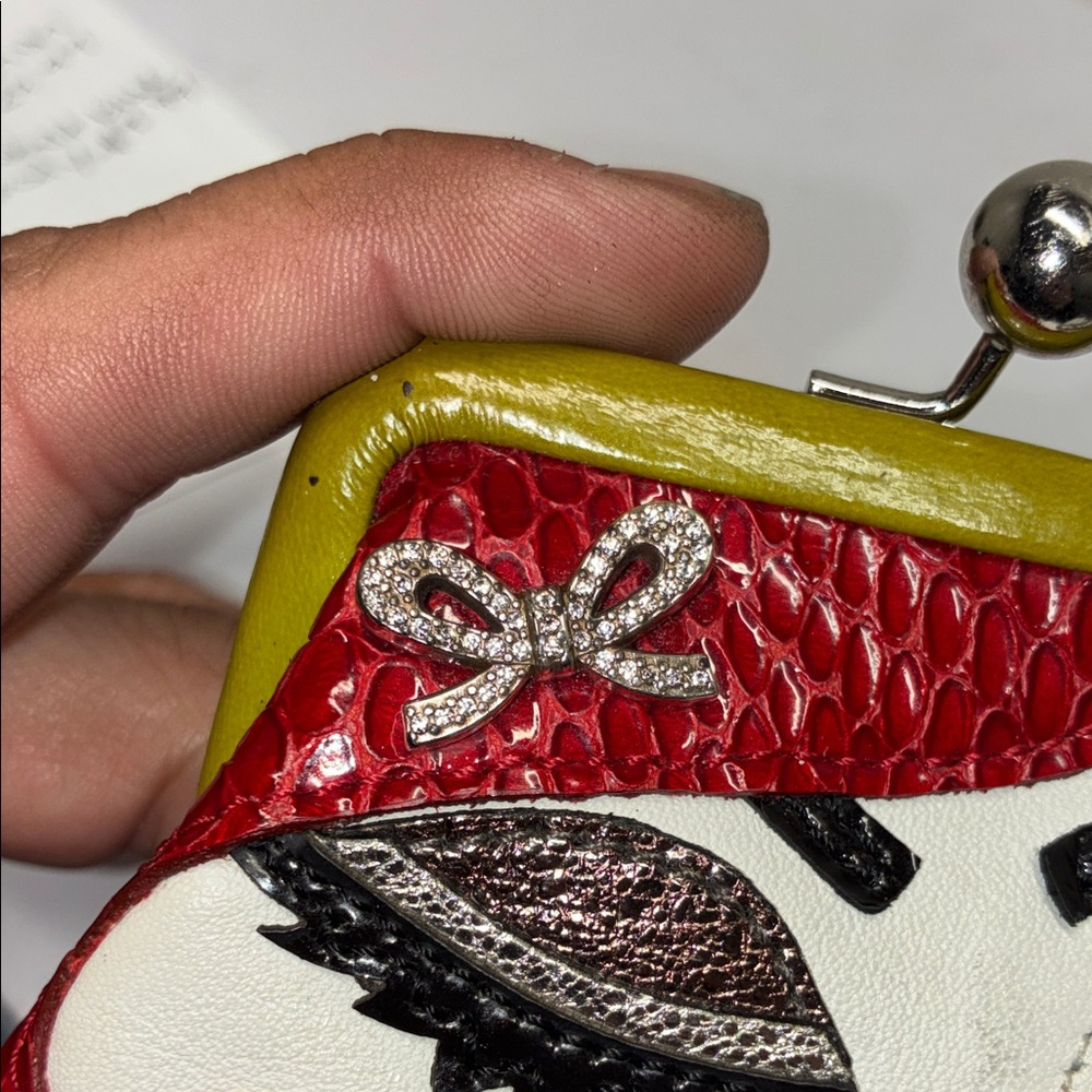 Brighton Red and White Artistic Clutch - Picture 8 of 10